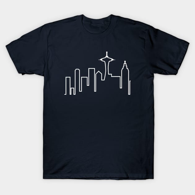 Seattle Skyline (Frasier) T-Shirt by fandemonium